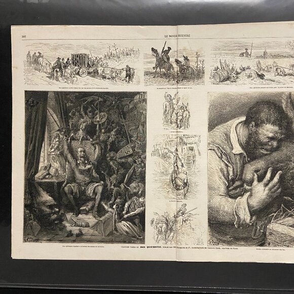 Gustave Dore, Don Quixote, Antique Print - Picture 4 of 5